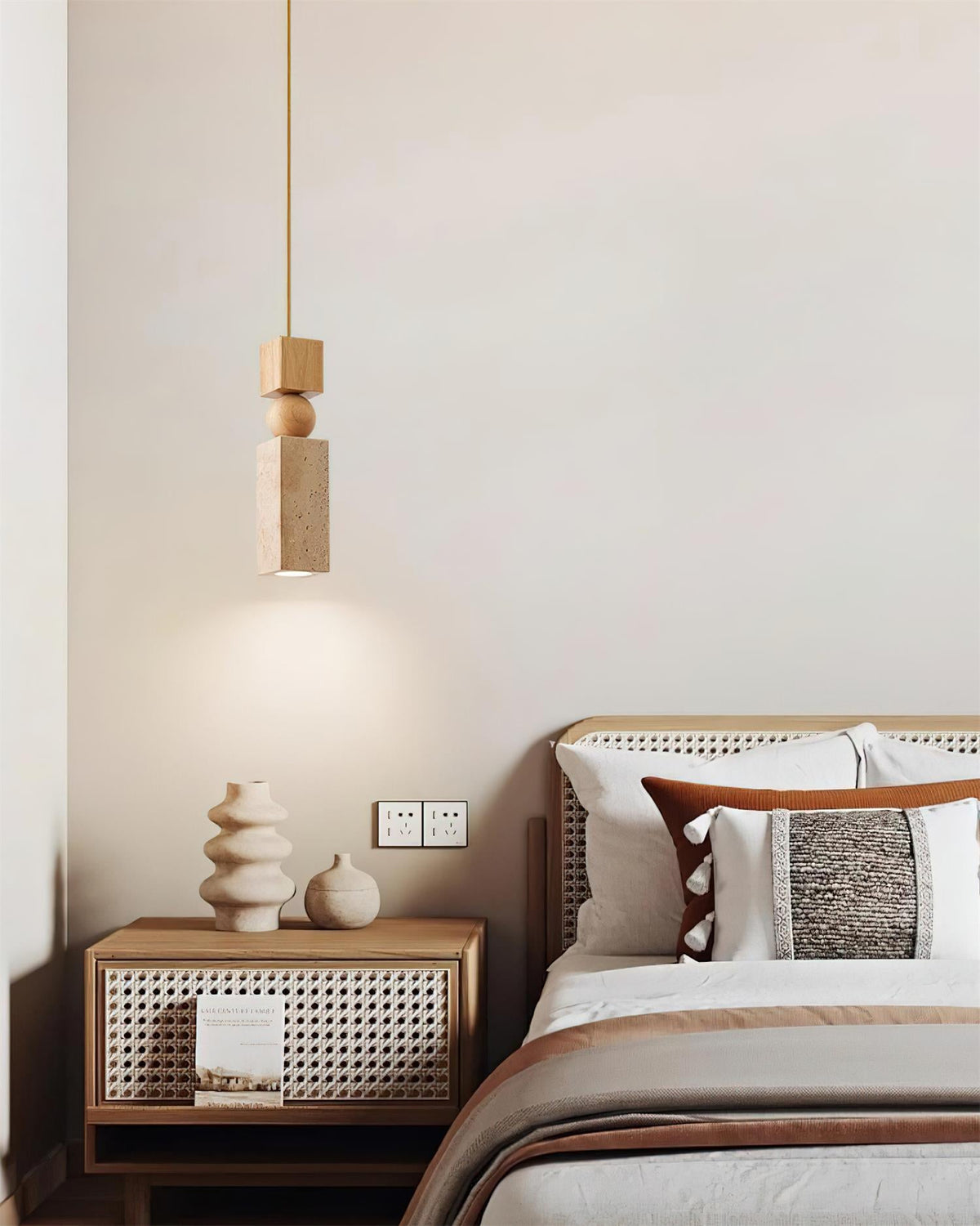 Fables Travertine Pendant Lamp — product view 16
