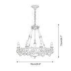 Florentine Petals Metal Chandelier — product view 5