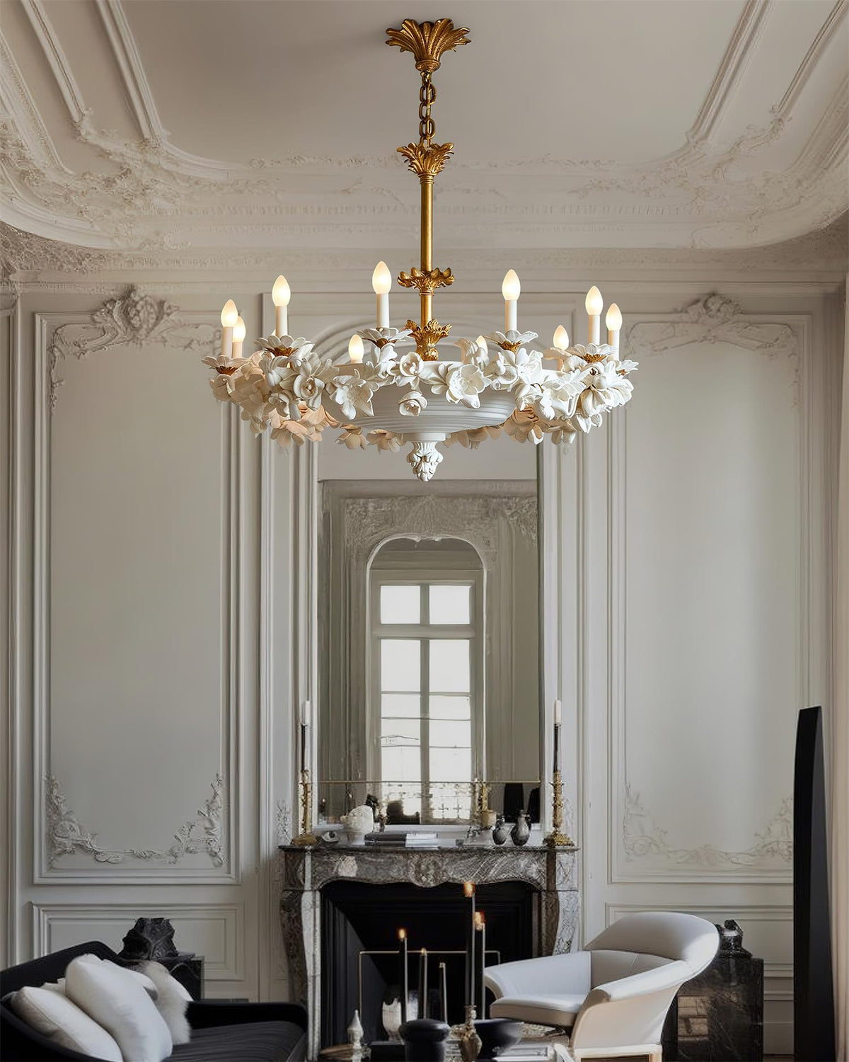 Florentine Petals Metal Chandelier — product view 20
