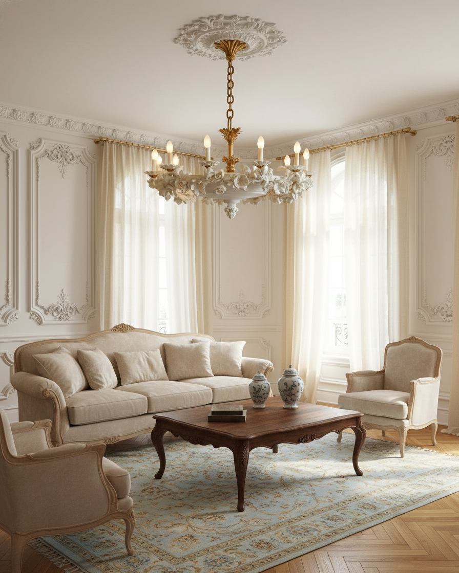 Florentine Petals Metal Chandelier — product view 12