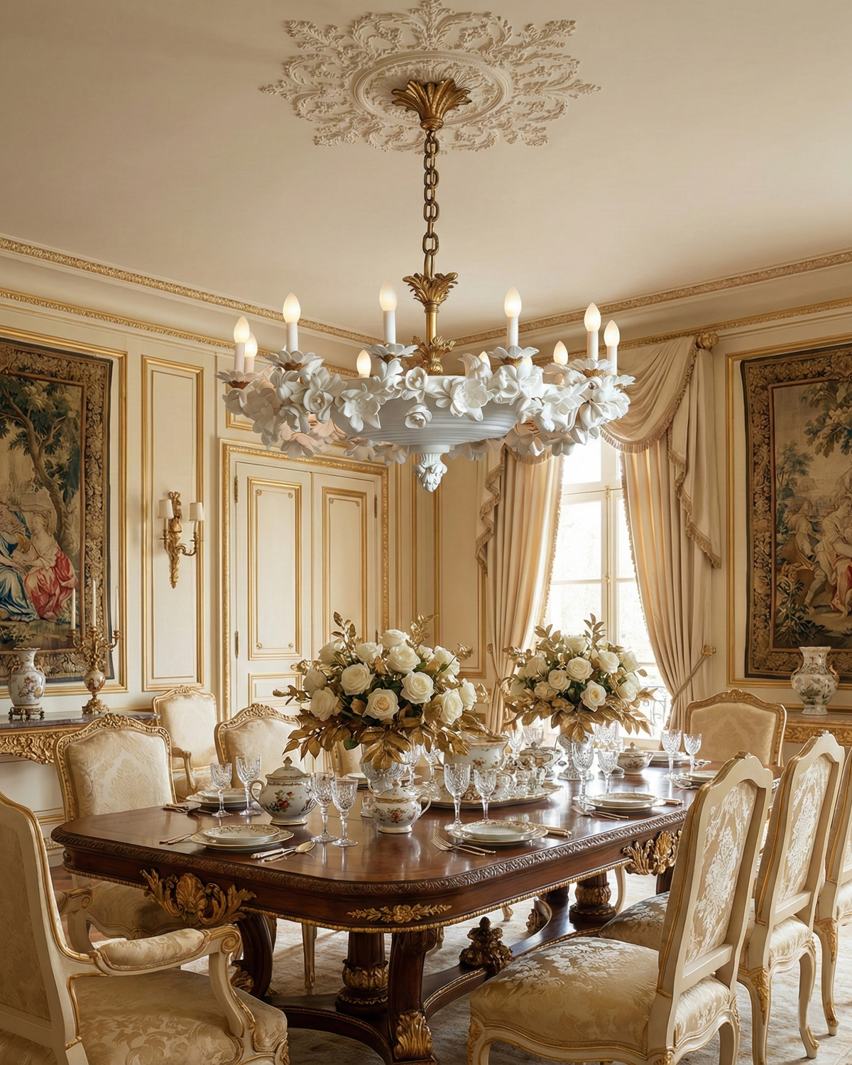 Florentine Petals Metal Chandelier — product view 3