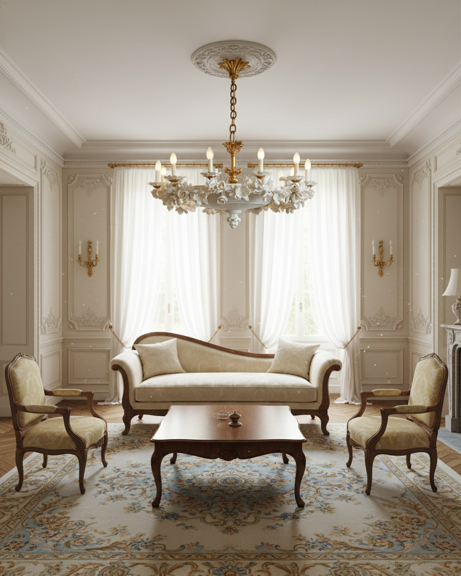 Florentine Petals Metal Chandelier — product view 4