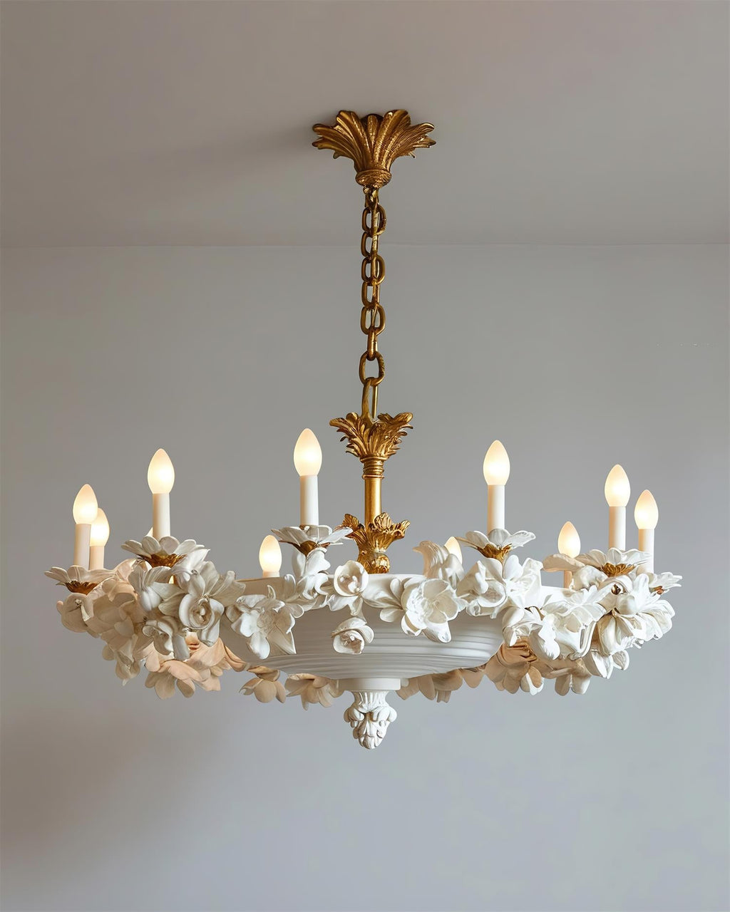 Florentine Petals Metal Chandelier — product view 2