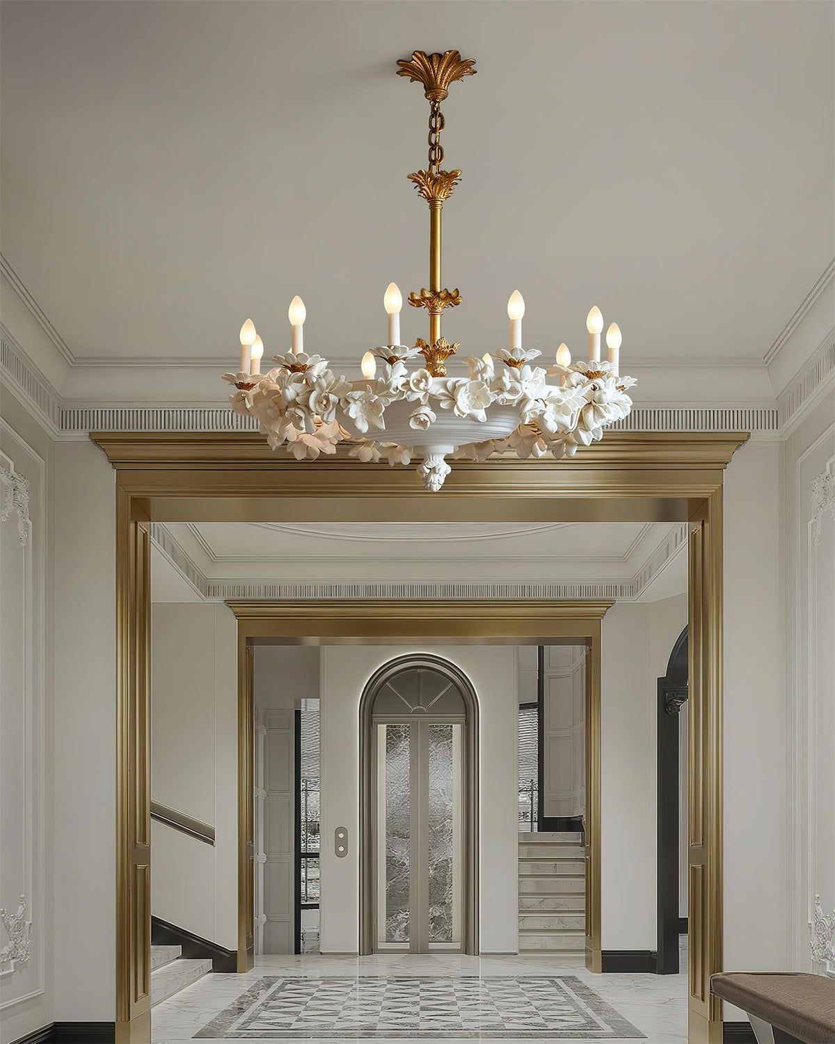 Florentine Petals Metal Chandelier — product view 21