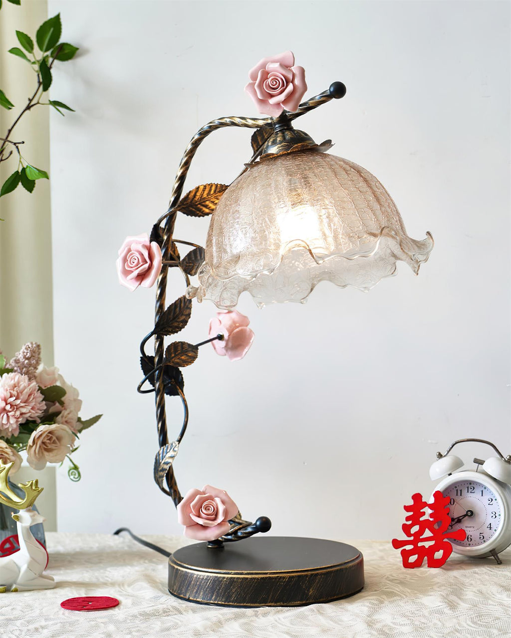 Florielle Glass Table Lamp — product view 4