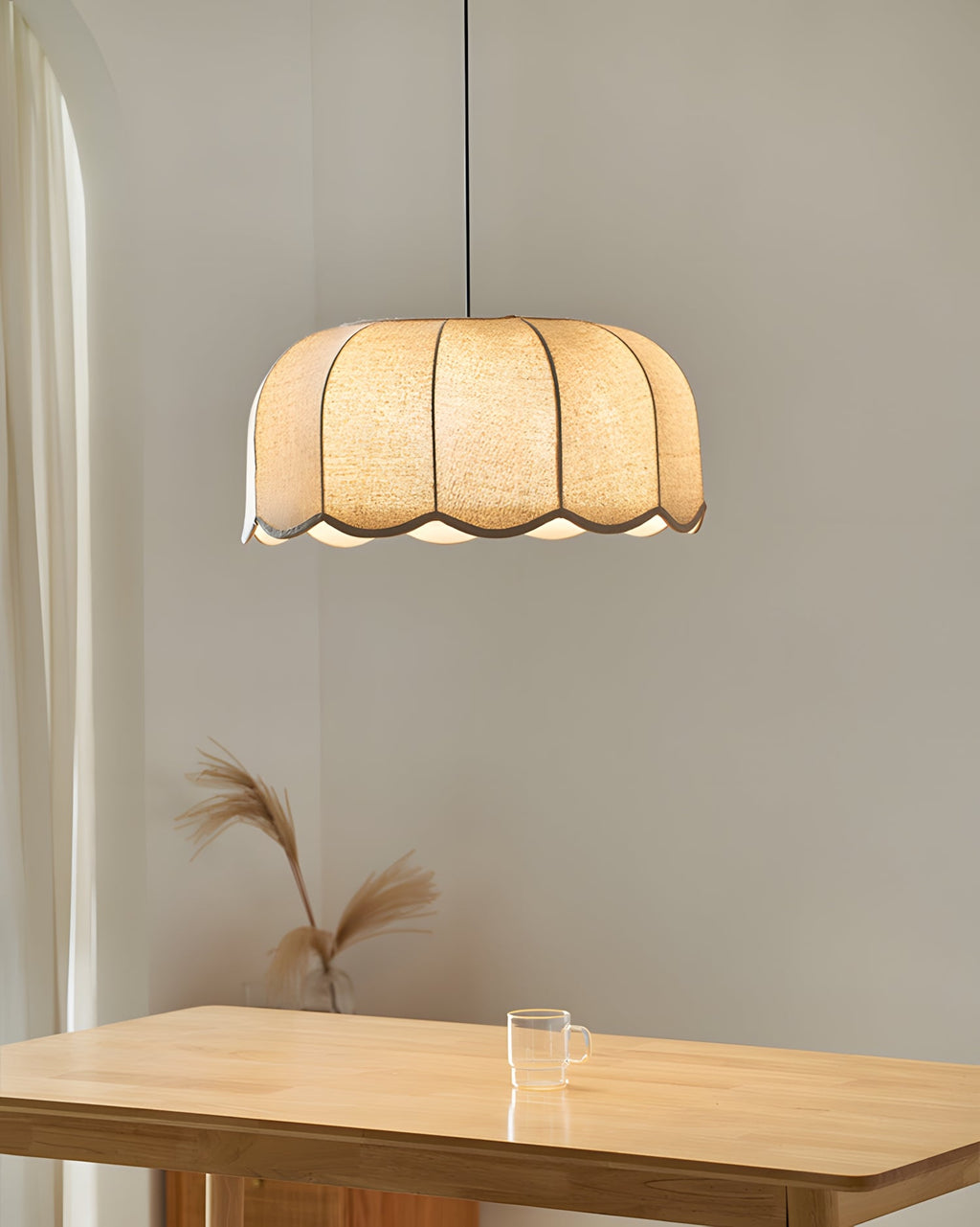 Scalloped Metal Pendant Lamp — product view 3