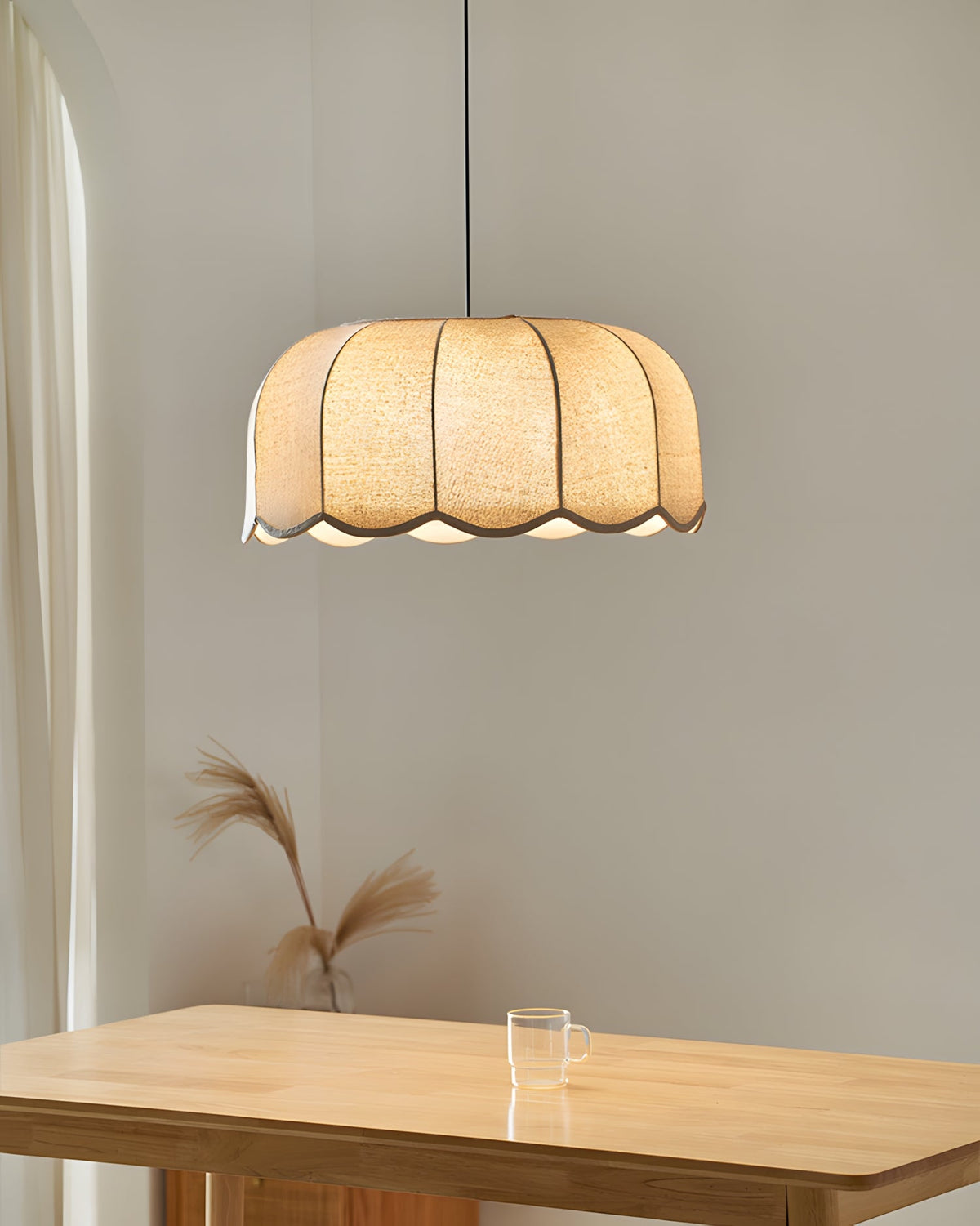 Scalloped Metal Pendant Lamp — product view 3