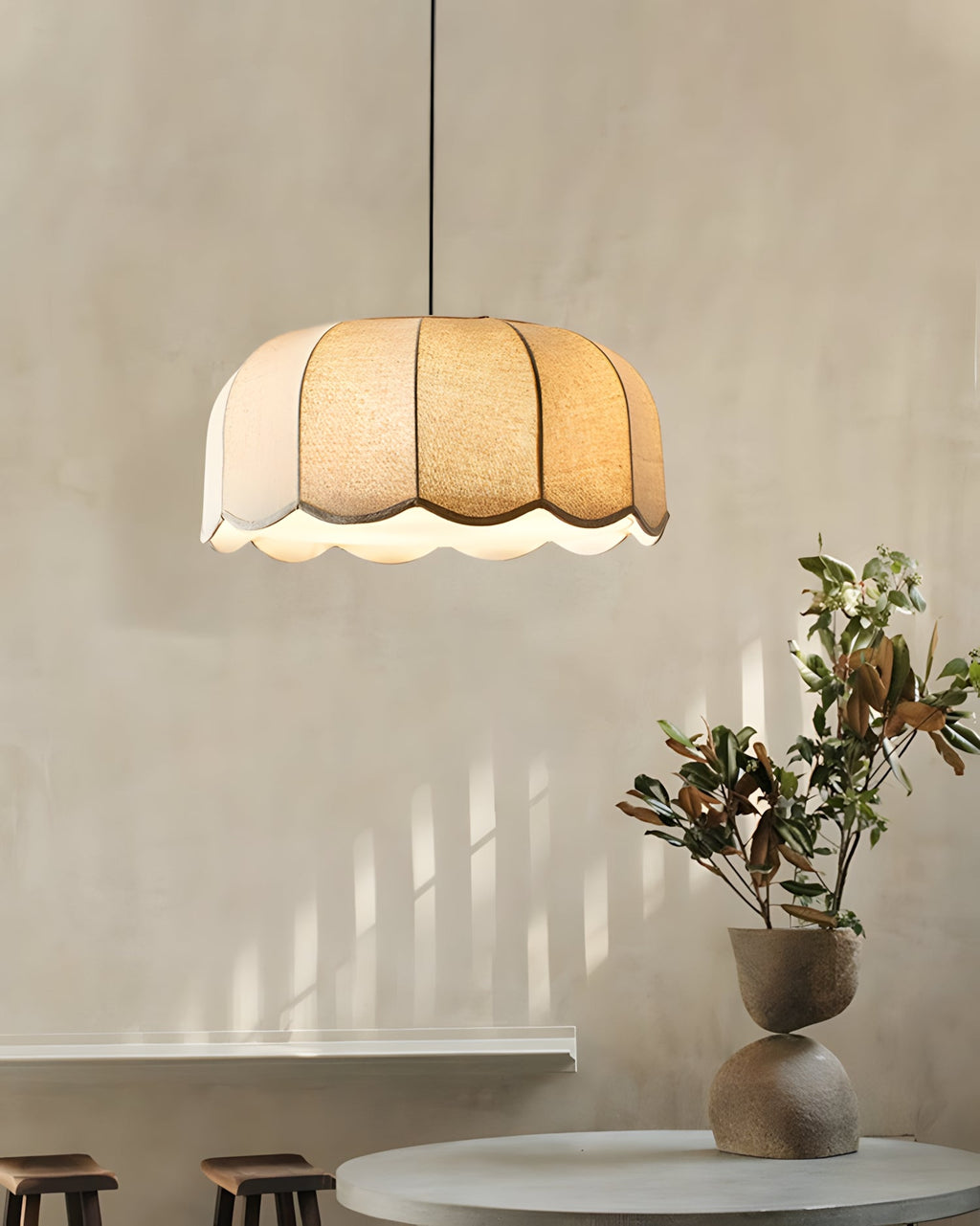 Scalloped Metal Pendant Lamp — product view 8