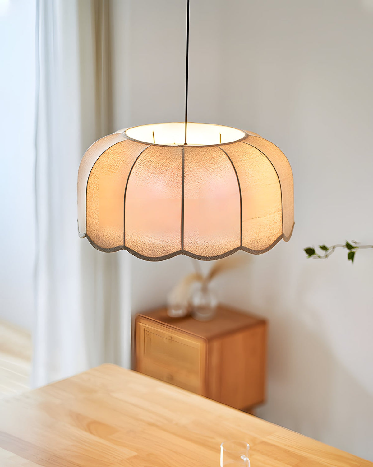 Scalloped Metal Pendant Lamp — product view 9