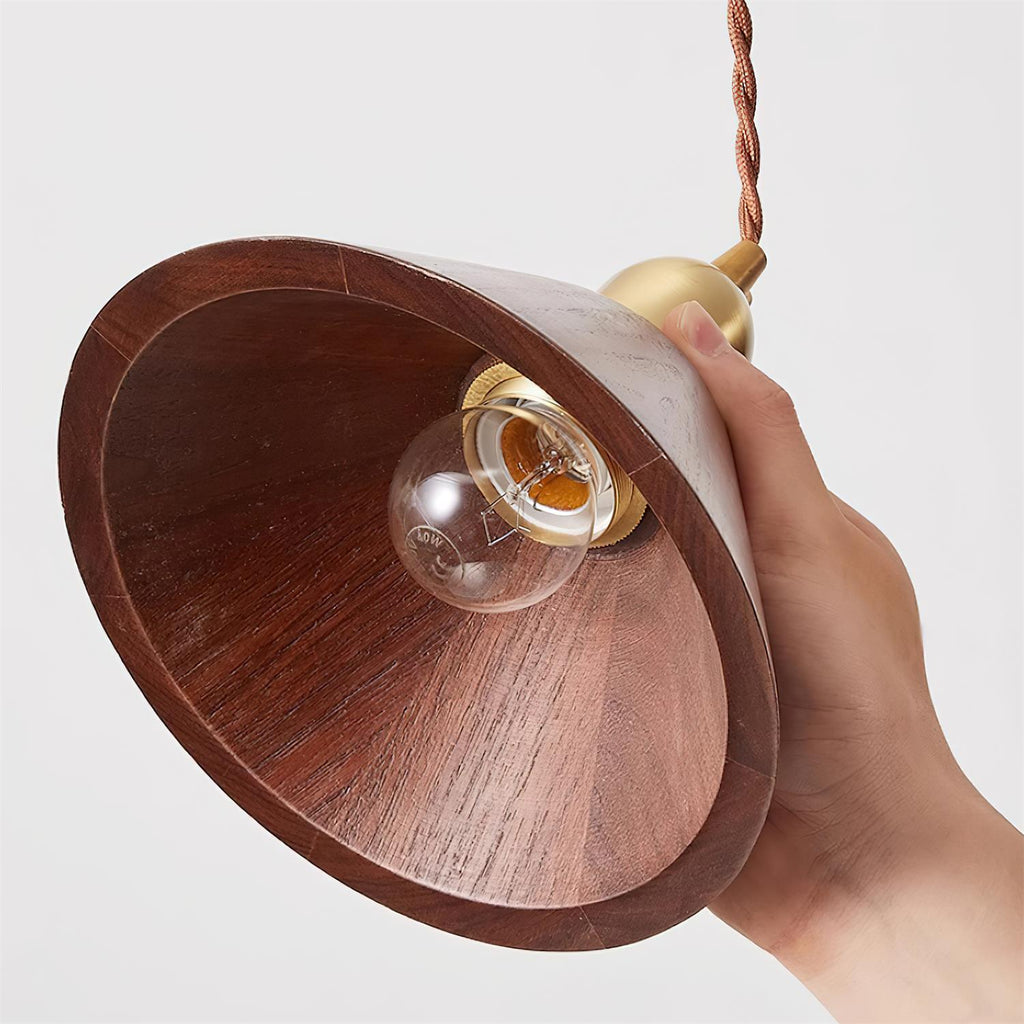 Rosie Wood Pendant Lamp — product view 5