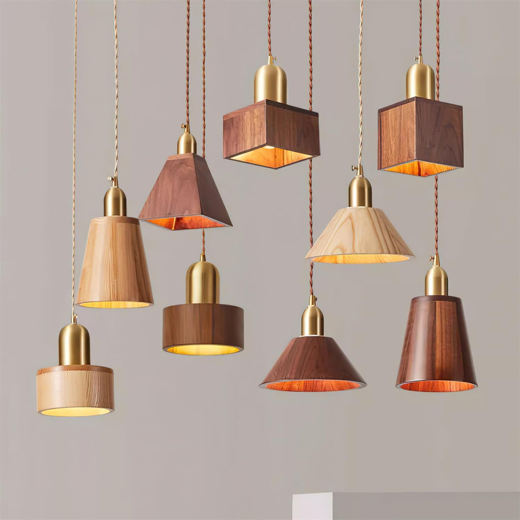 Rosie Wood Pendant Lamp — product view 2