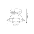 Garcia Flower Wood Ceiling Light — product view 5