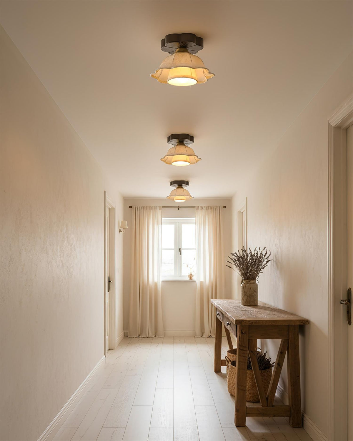 Garcia Flower Wood Ceiling Light — product view 22