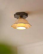 Garcia Flower Wood Ceiling Light — product view 3