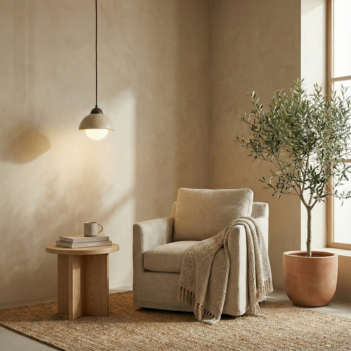 Soren Travertine Pendant Lamp — product view 11