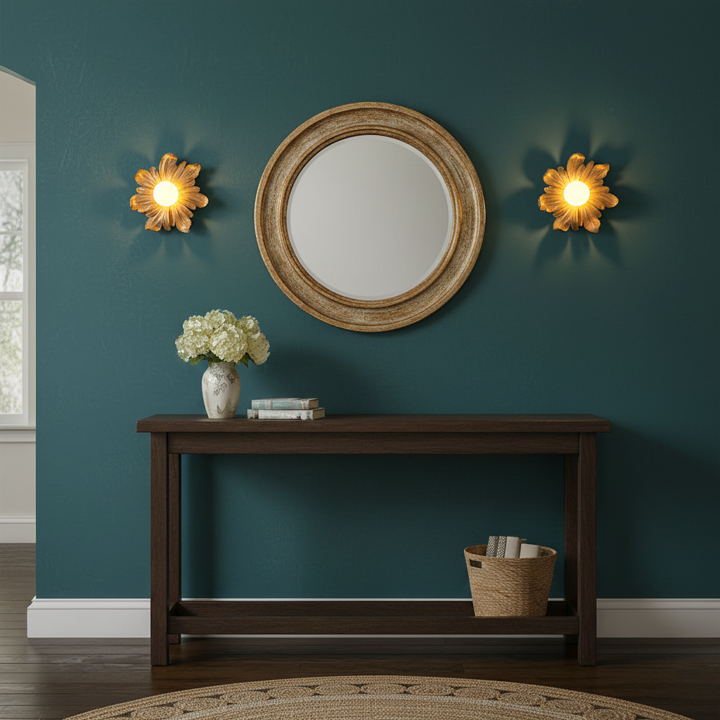 Tina Flower Resin Wall Lamp — product view 9