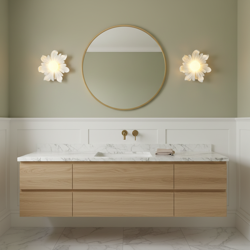 Tina Flower Resin Wall Lamp — product view 11