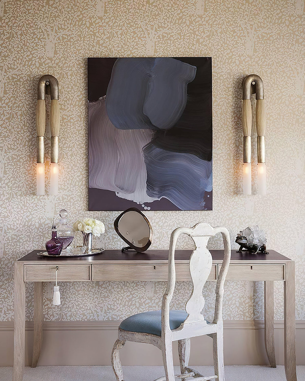 Genuine Horsehair Wall Sconce