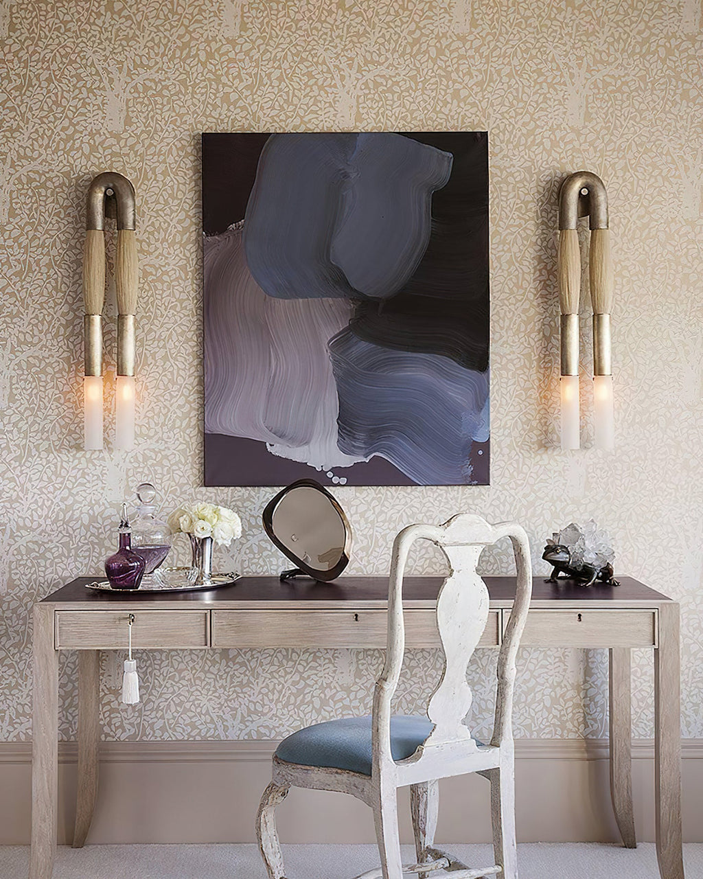 Genuine Horsehair Wall Sconce