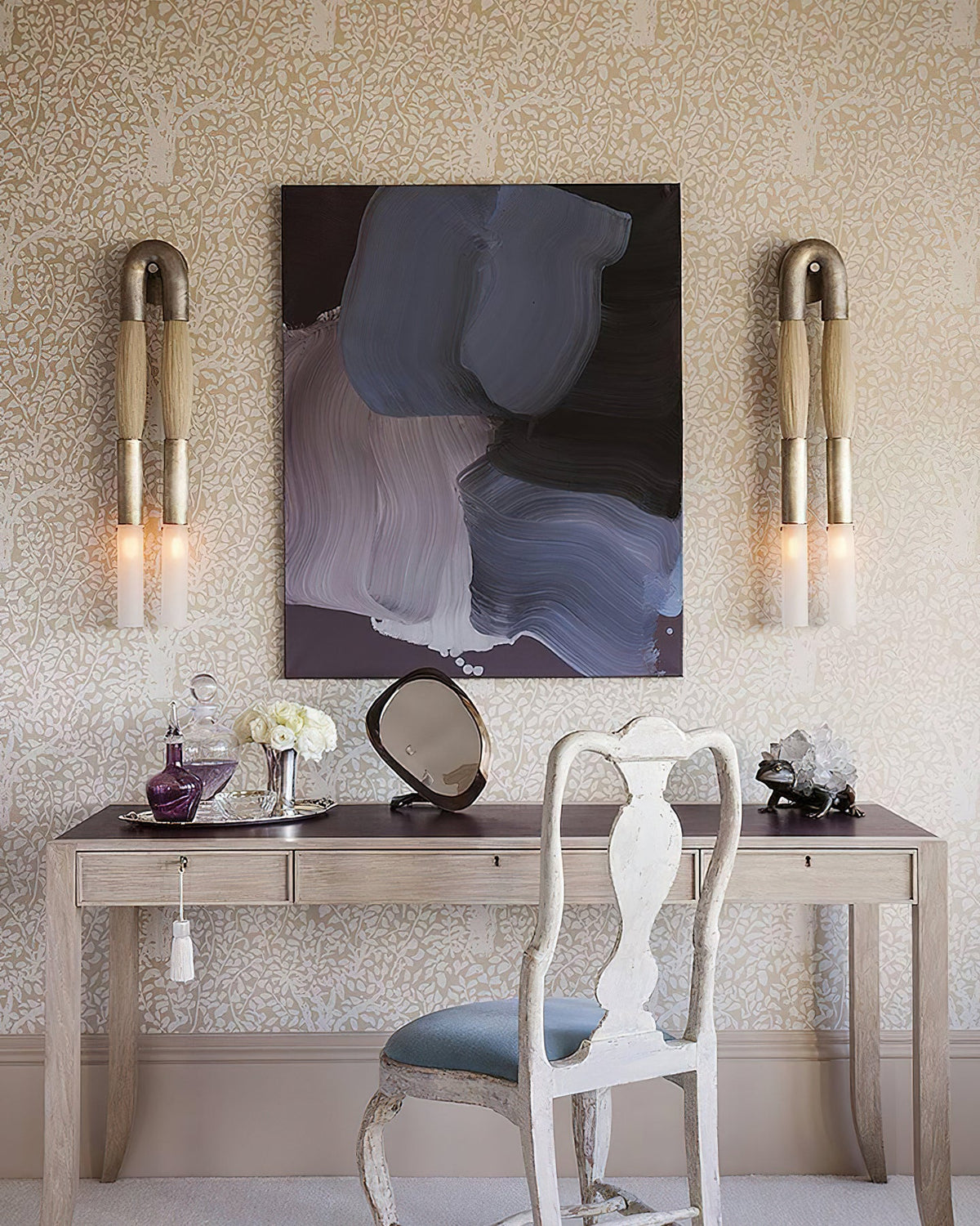 Genuine Horsehair Wall Sconce