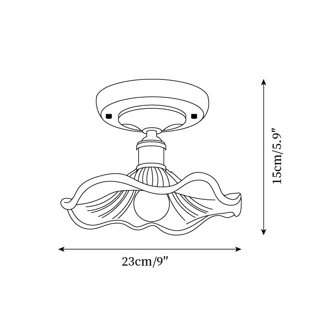 Gina Glass Ceiling Light — product view 5
