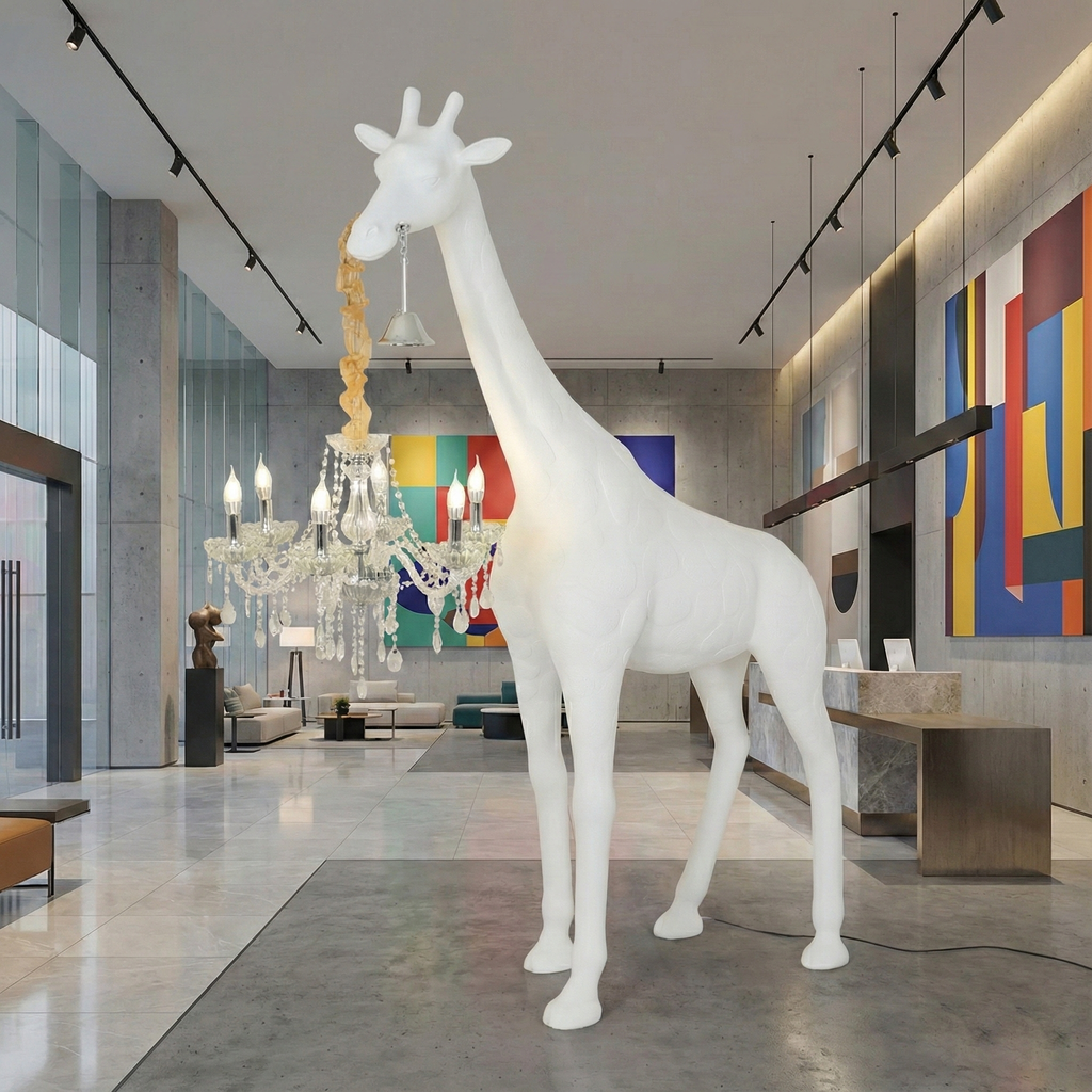 Giraffe Sculpture Metal Floor Lamp — product view 15
