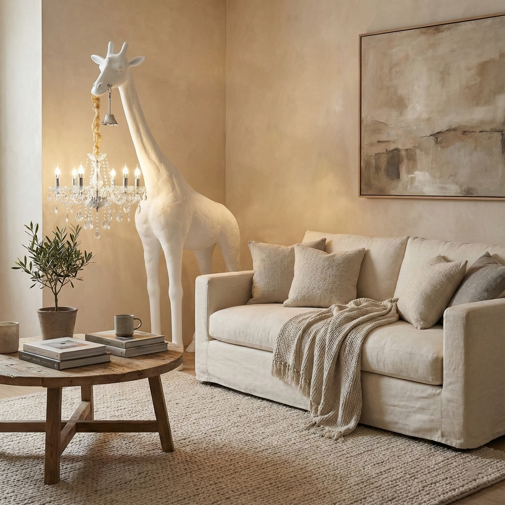 Giraffe Sculpture Metal Floor Lamp — product view 17