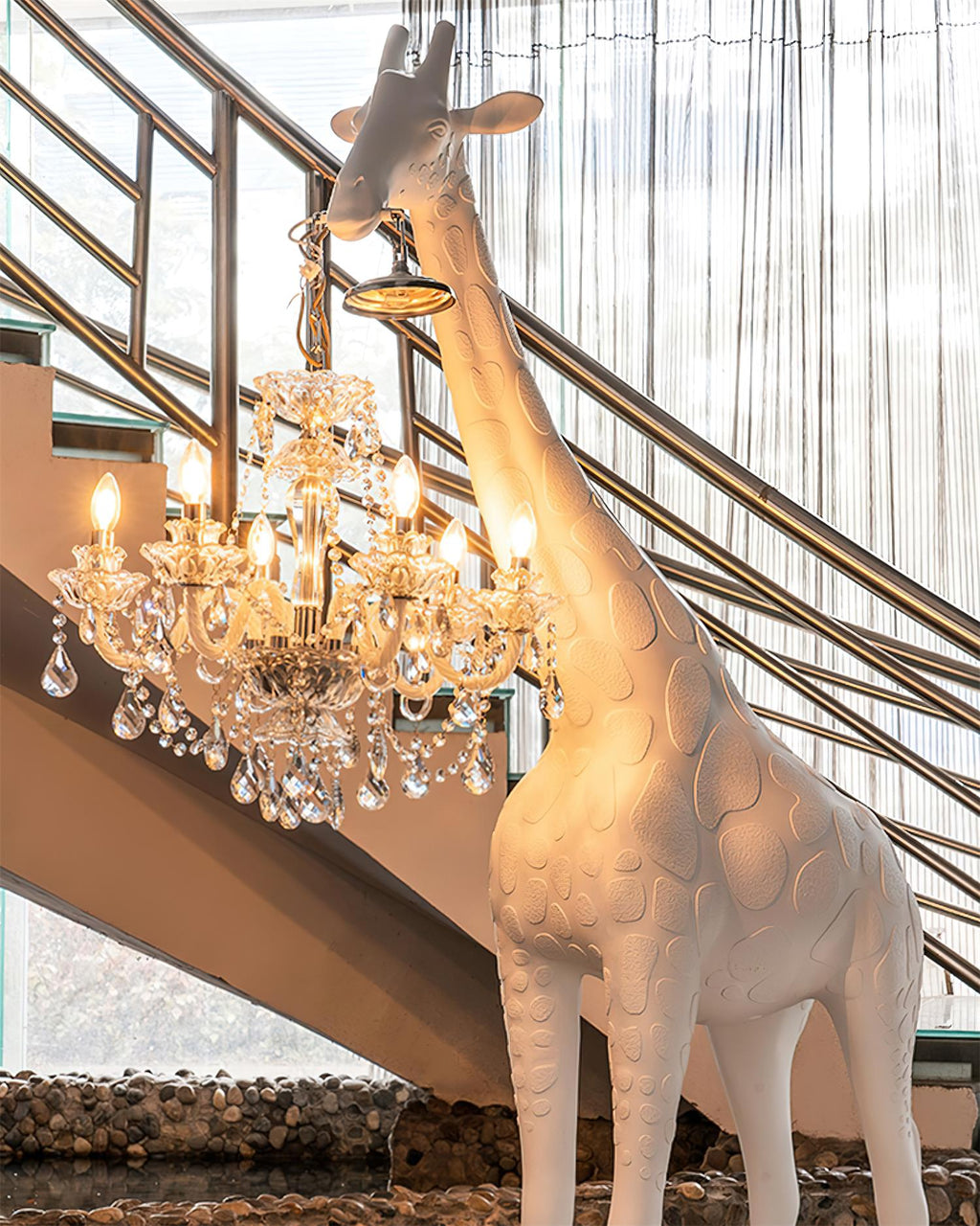 Giraffe Sculpture Metal Floor Lamp — product view 18