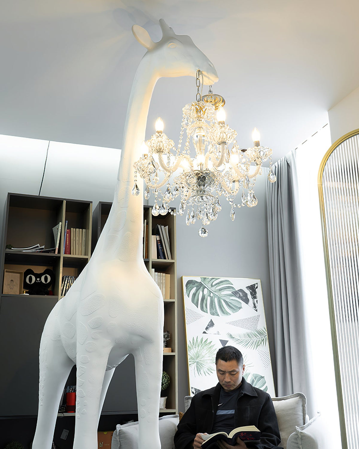 Giraffe Sculpture Metal Floor Lamp — product view 19
