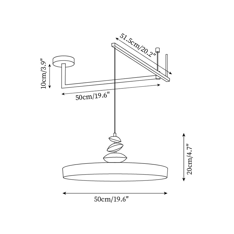 Glasia Metal Pendant Lamp — product view 7