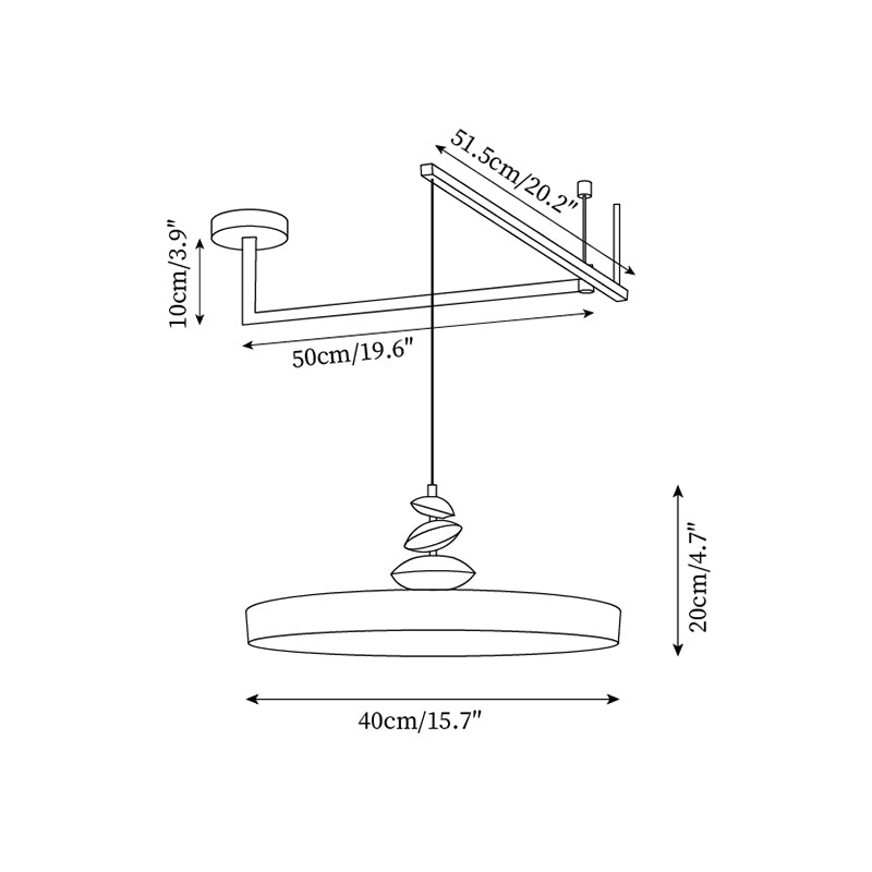 Glasia Metal Pendant Lamp — product view 6