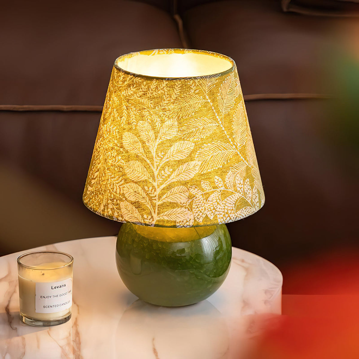Green Litha Fabric Table Lamp — product view 6
