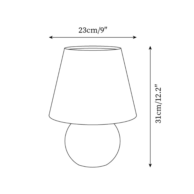 Green Litha Fabric Table Lamp — product view 5