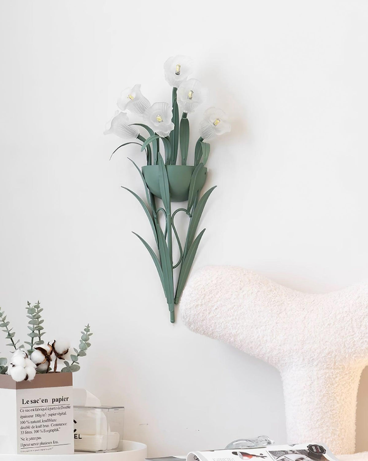 Green Sonia Glass Wall Lamp — product view 9