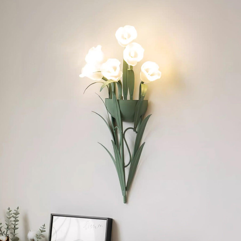 Green Sonia Glass Wall Lamp — product view 2