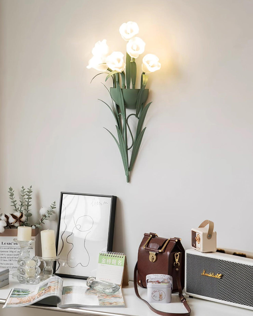 Green Sonia Glass Wall Lamp — product view 12