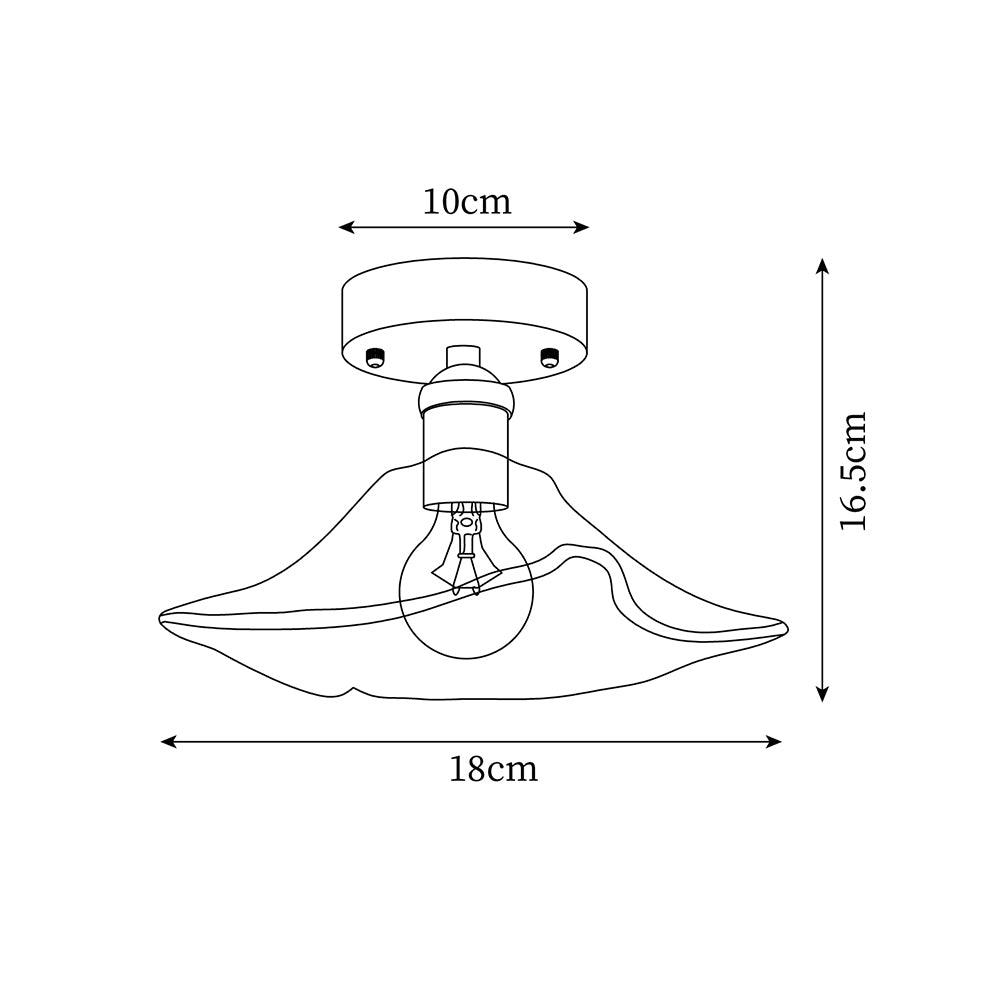 Heaney Glass Ceiling Light — product view 6