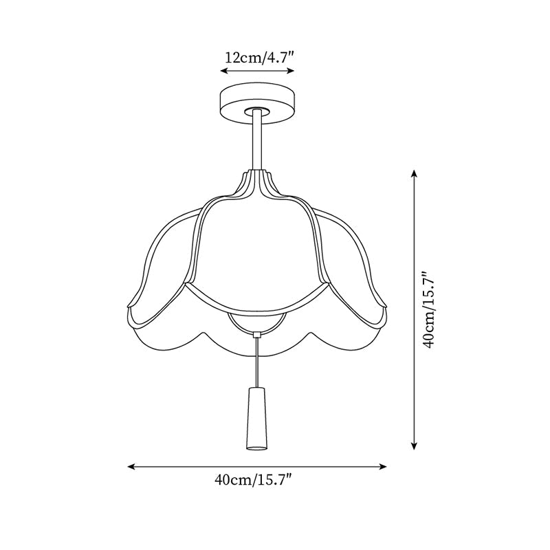 Helia Wood Ceiling Light — product view 5