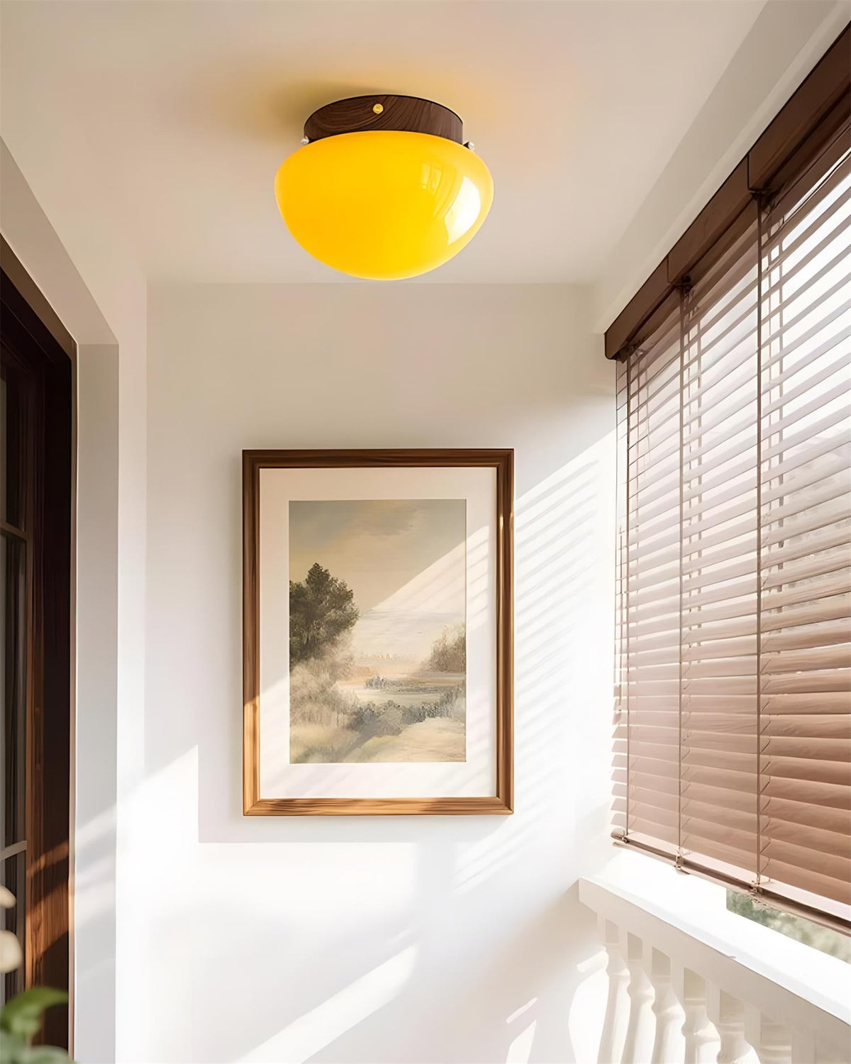 Honeyed Dome Glass Ceiling Lamp — product view 10