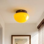 Honeyed Dome Glass Ceiling Lamp — product view 11
