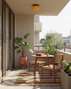 Honeyed Dome Glass Ceiling Lamp — product view 4