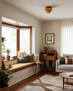 Honeyed Dome Glass Ceiling Lamp — product view 7