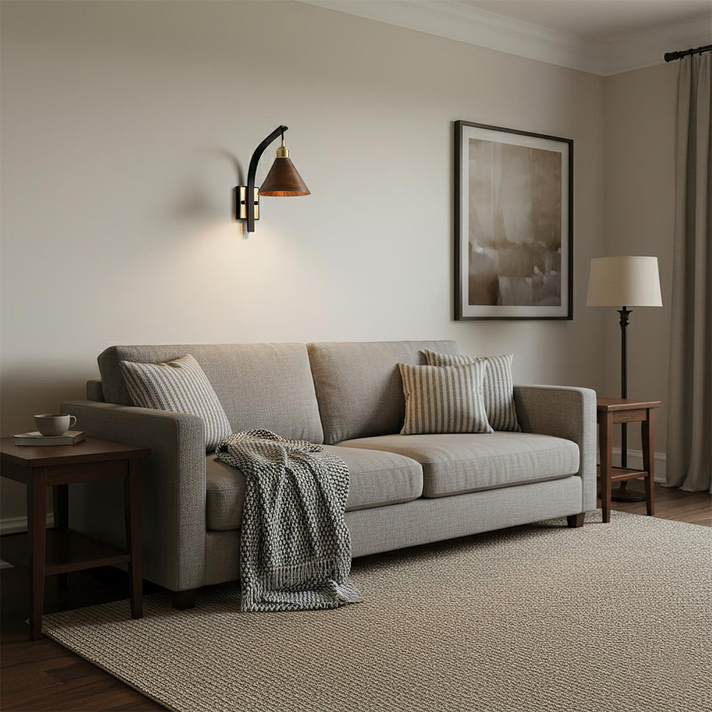 Horizon Arc Wood Wall Lamp — product view 2