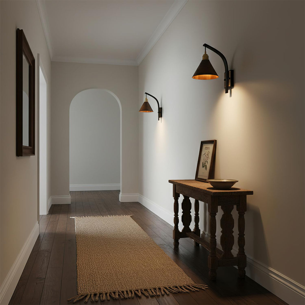 Horizon Arc Wood Wall Lamp — product view 4