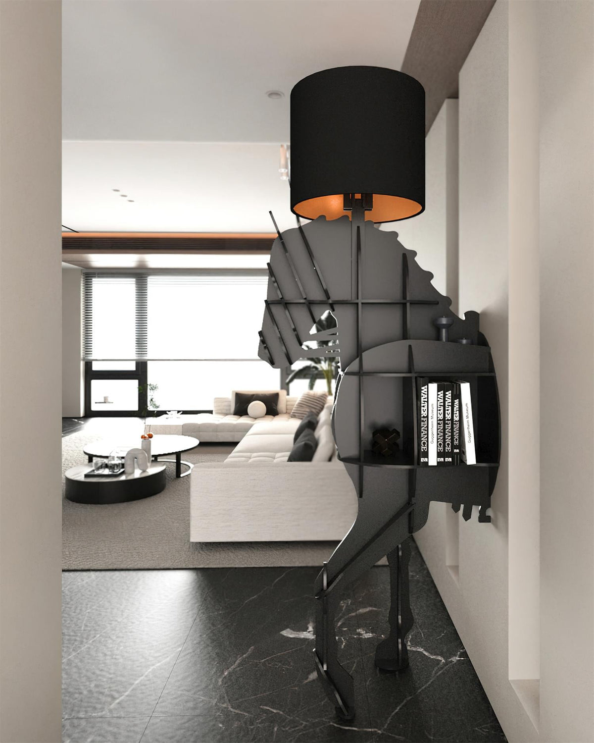 Tete Horse Stand Lamp — product view 3