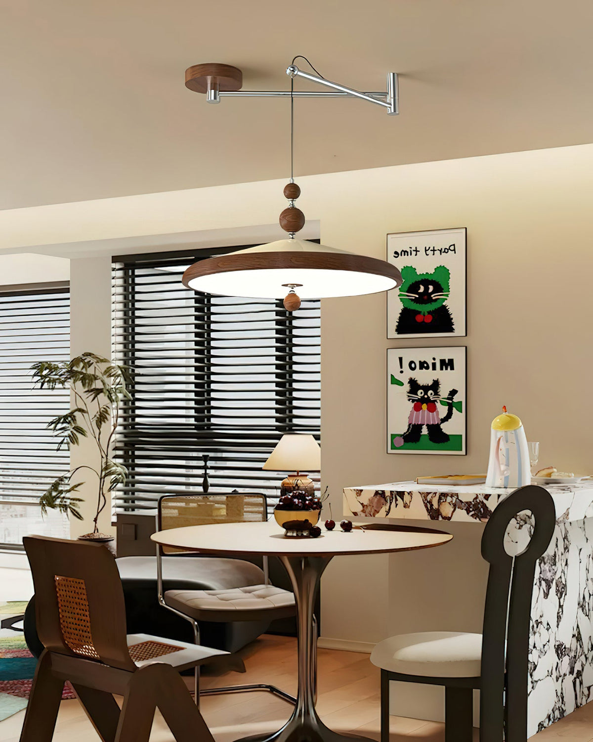 Hover Swing Arm Metal Pendant Lamp — product view 7