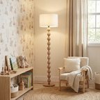Hugo Barbell Wood Floor Lamp — product view 7