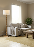 Hugo Barbell Wood Floor Lamp — product view 11