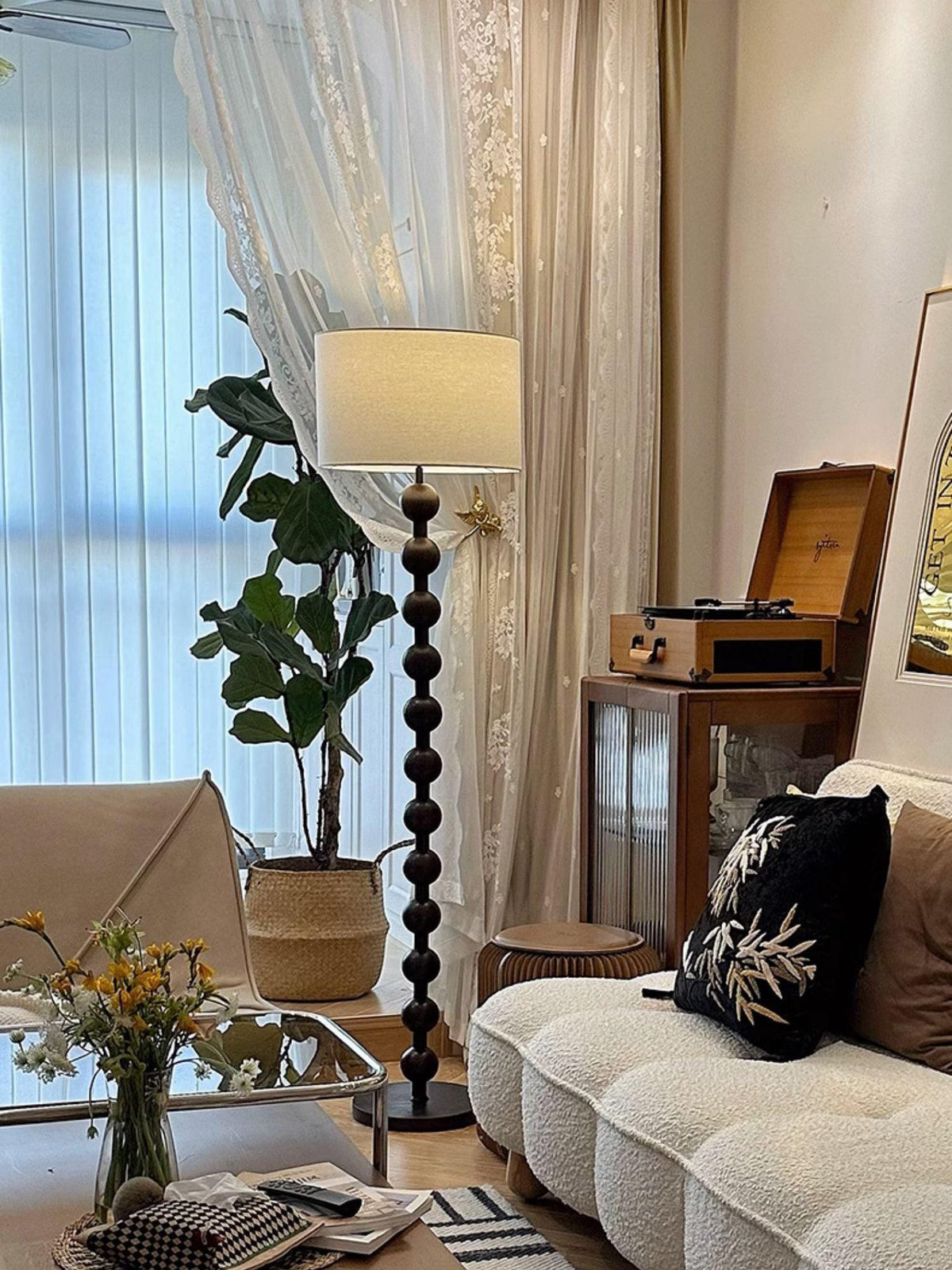 Hugo Barbell Wood Floor Lamp — product view 21