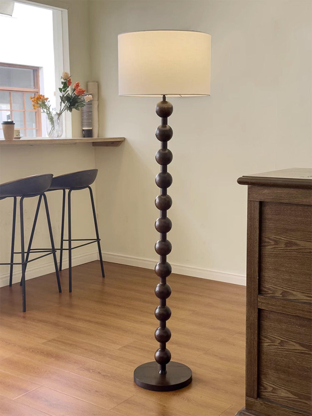 Hugo Barbell Wood Floor Lamp — product view 29